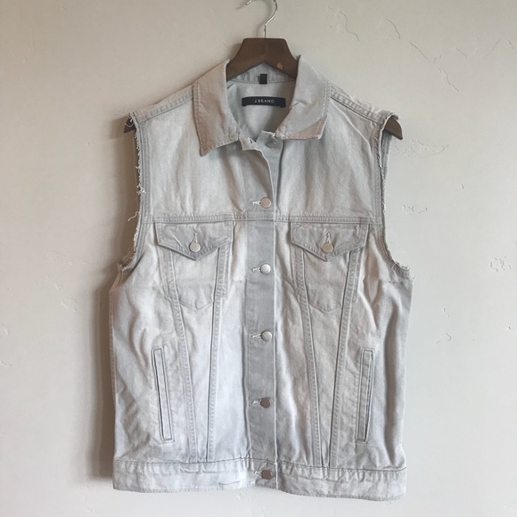 J BRAND Oversized Denim Rockaway Finn Vest - Picture 8 of 8